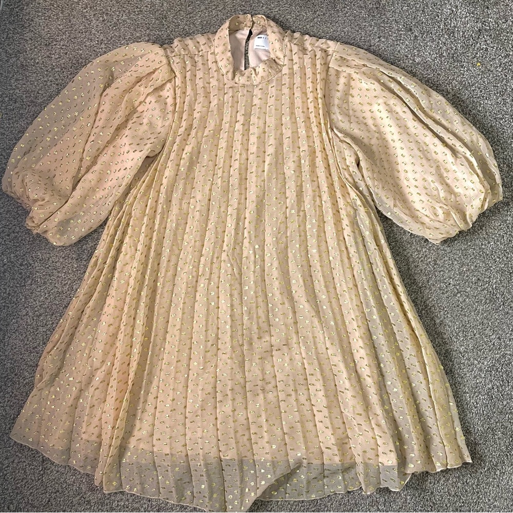 Asos Design Pink and Gold Dress